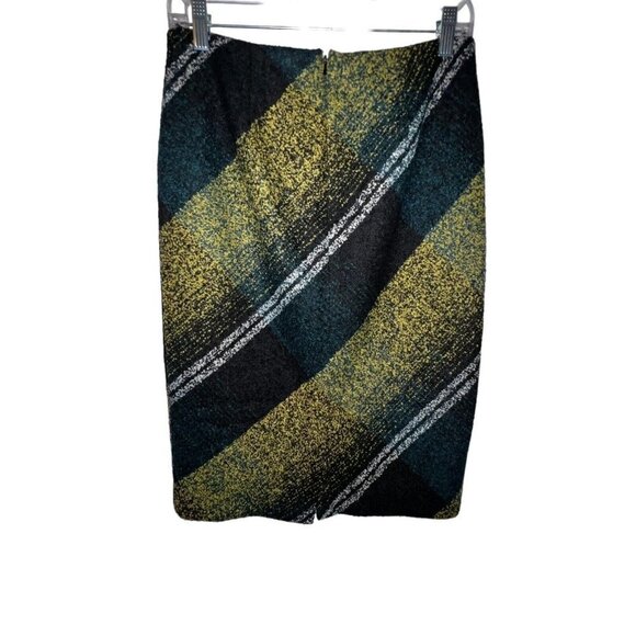 Nordstrom Classiques Entier Wool Blend Tweed Boucle Pencil Skirt Women 6 Stripes - Picture 3 of 10